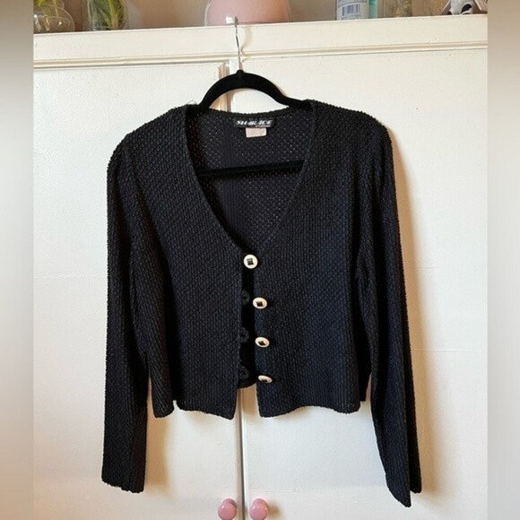 Vintage See through Cropped Button down top - Picture 1 of 9